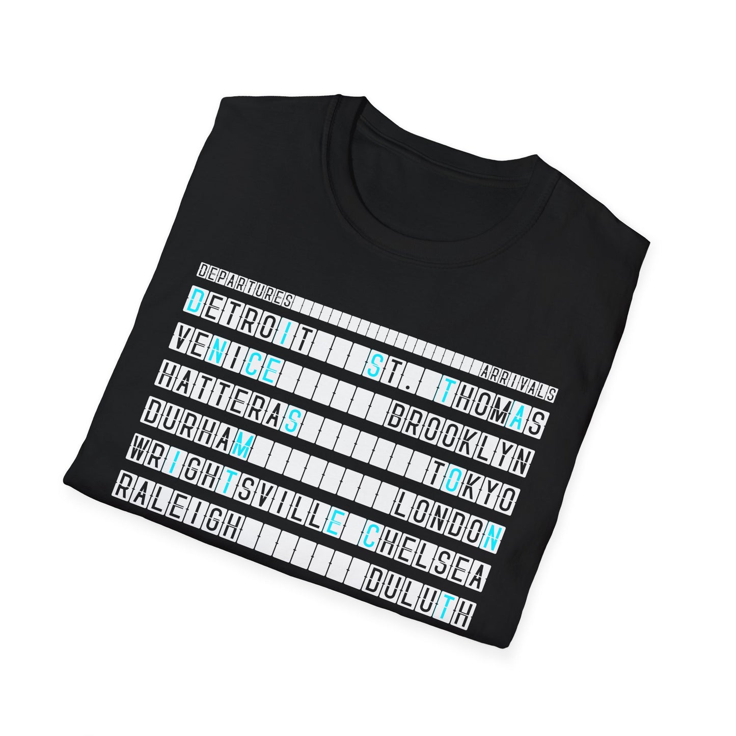 SOMNITECT Distance - Departures and Arrivals Unisex Softstyle T-Shirt