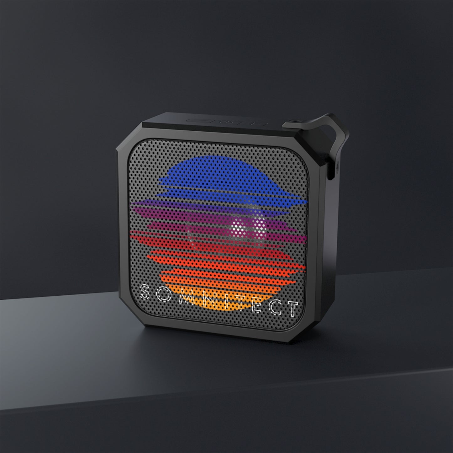 SOMNITECT Vaporwave Blackwater Outdoor Bluetooth Speaker