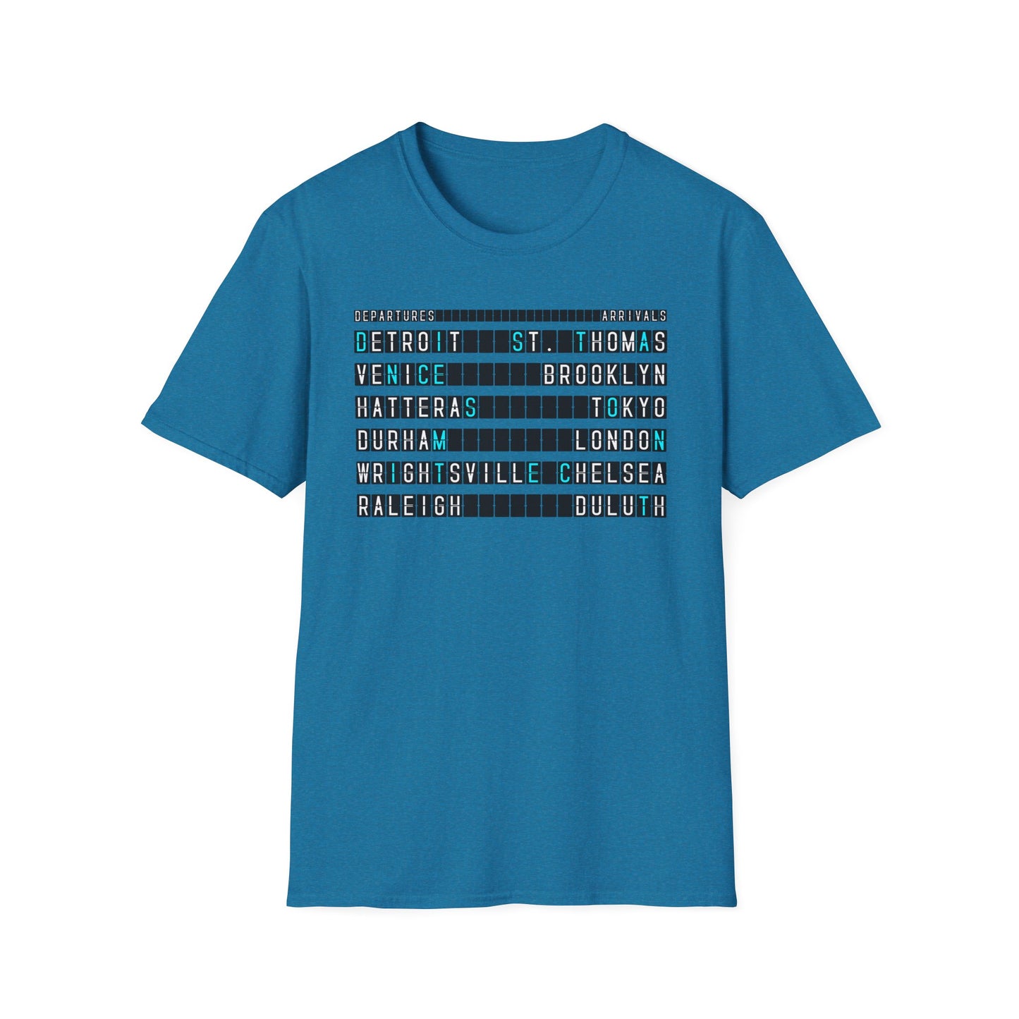SOMNITECT Distance - Departures and Arrivals Unisex Softstyle T-Shirt