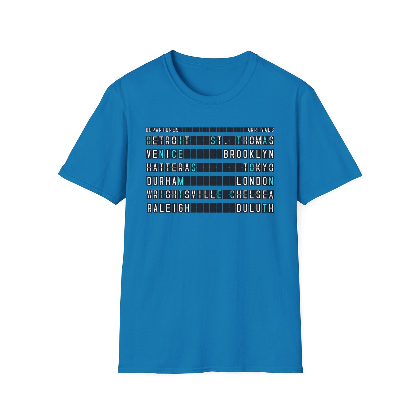 SOMNITECT Distance - Departures and Arrivals Unisex Softstyle T-Shirt