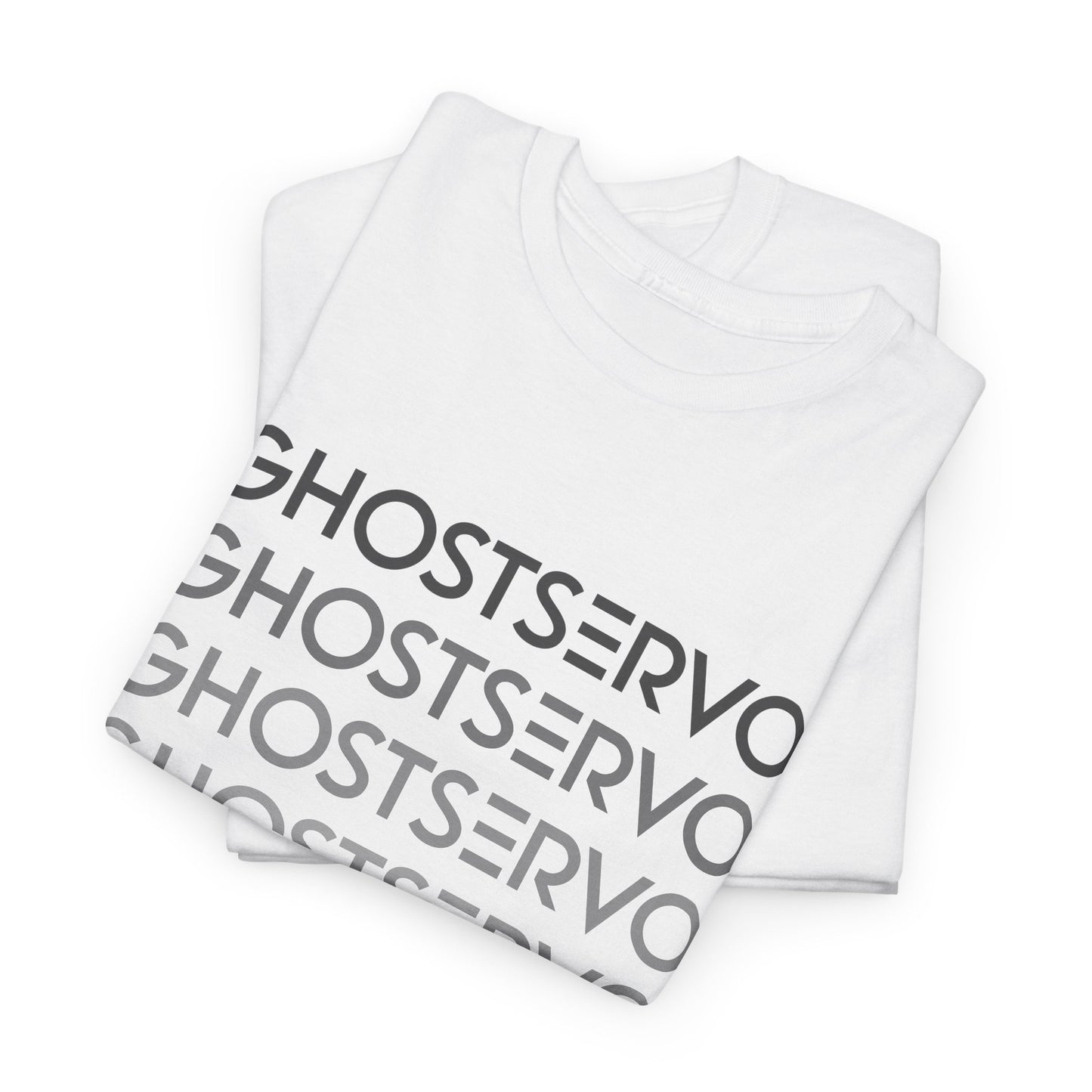 Ghost Servo Gray Ombre Fade Crew Neck T-Shirt