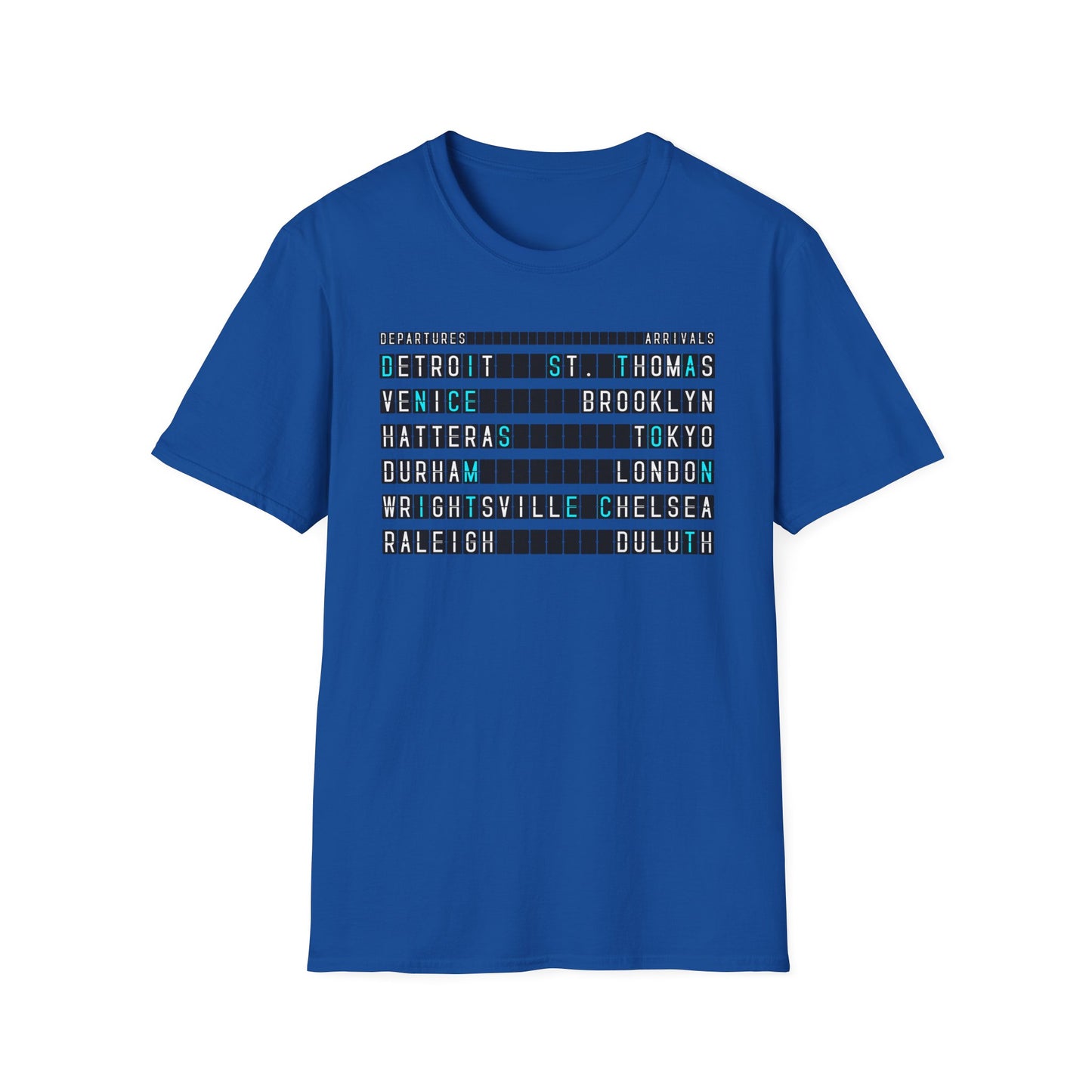 SOMNITECT Distance - Departures and Arrivals Unisex Softstyle T-Shirt