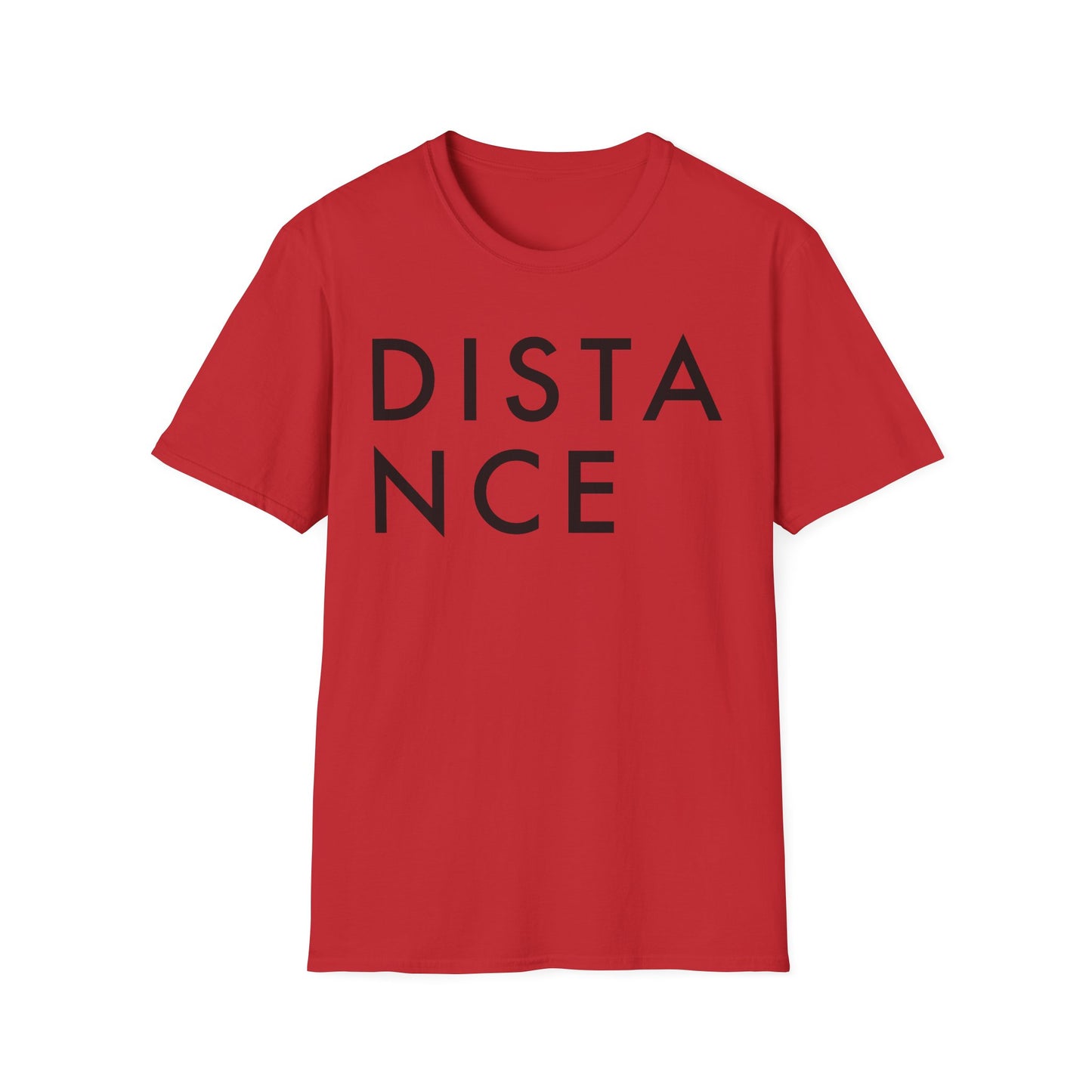 SOMNITECT Distance - Black Logo Unisex Softstyle T-Shirt