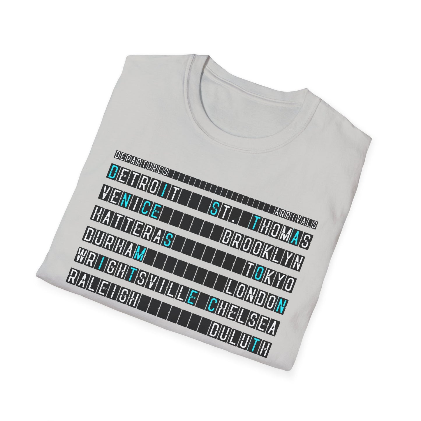 SOMNITECT Distance - Departures and Arrivals Unisex Softstyle T-Shirt