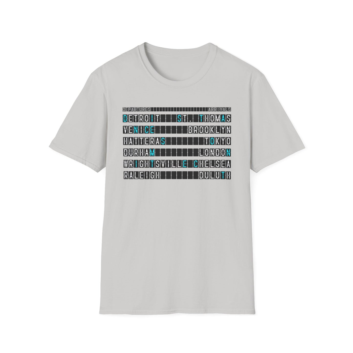 SOMNITECT Distance - Departures and Arrivals Unisex Softstyle T-Shirt