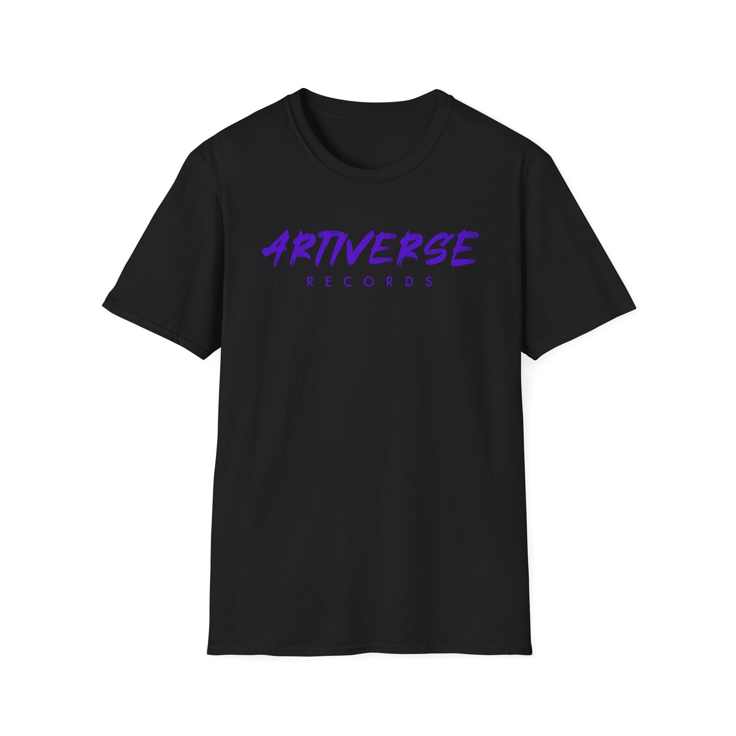Artiverse Records Unisex Softstyle Graphic T-Shirt (Black/White Logo)