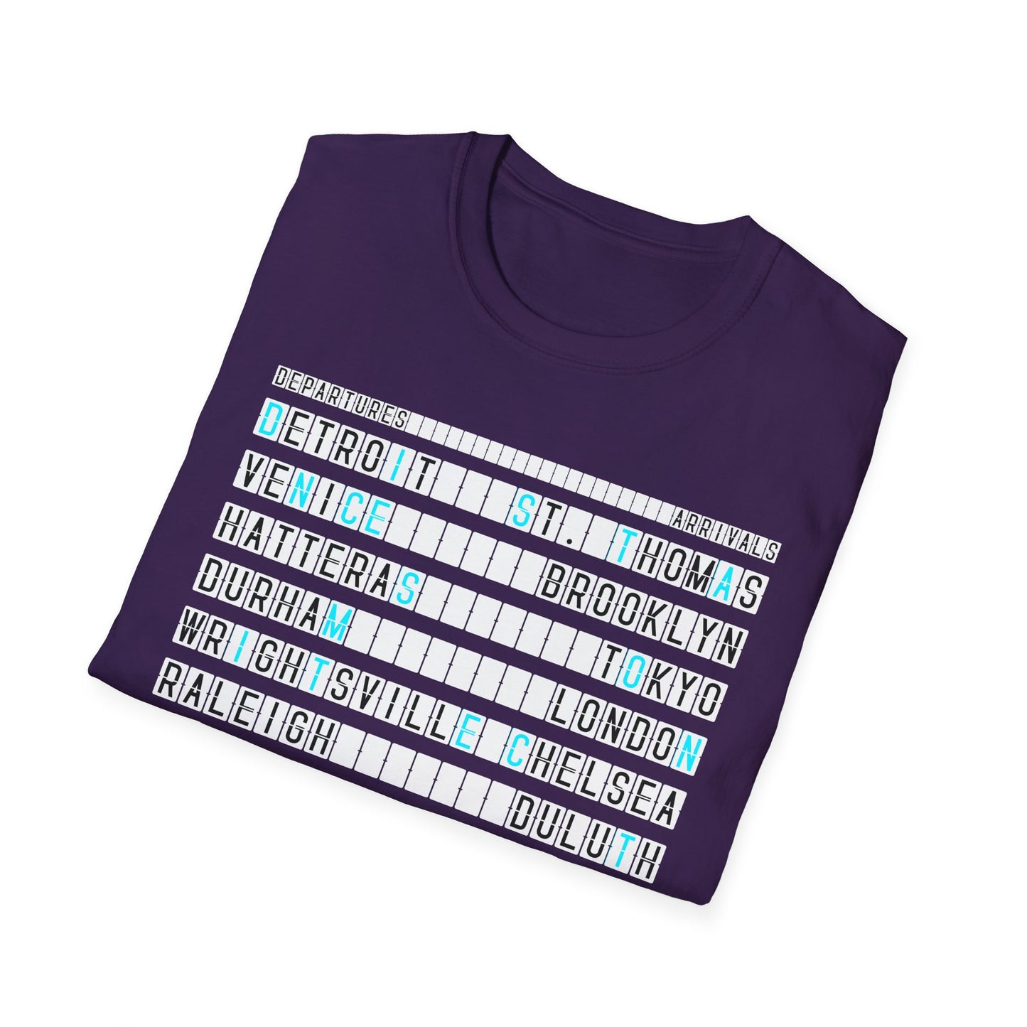 SOMNITECT Distance - Departures and Arrivals Unisex Softstyle T-Shirt