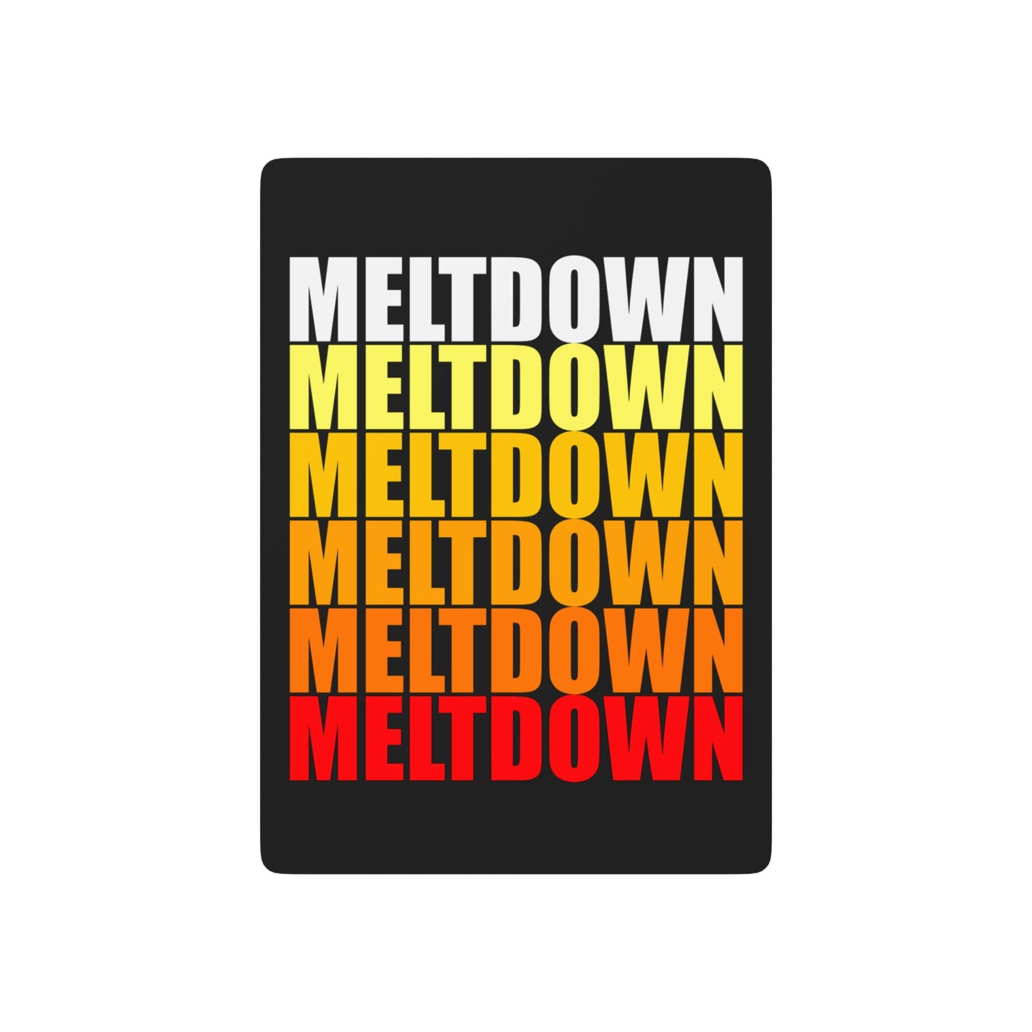Meltdown Poker Playing Cards
