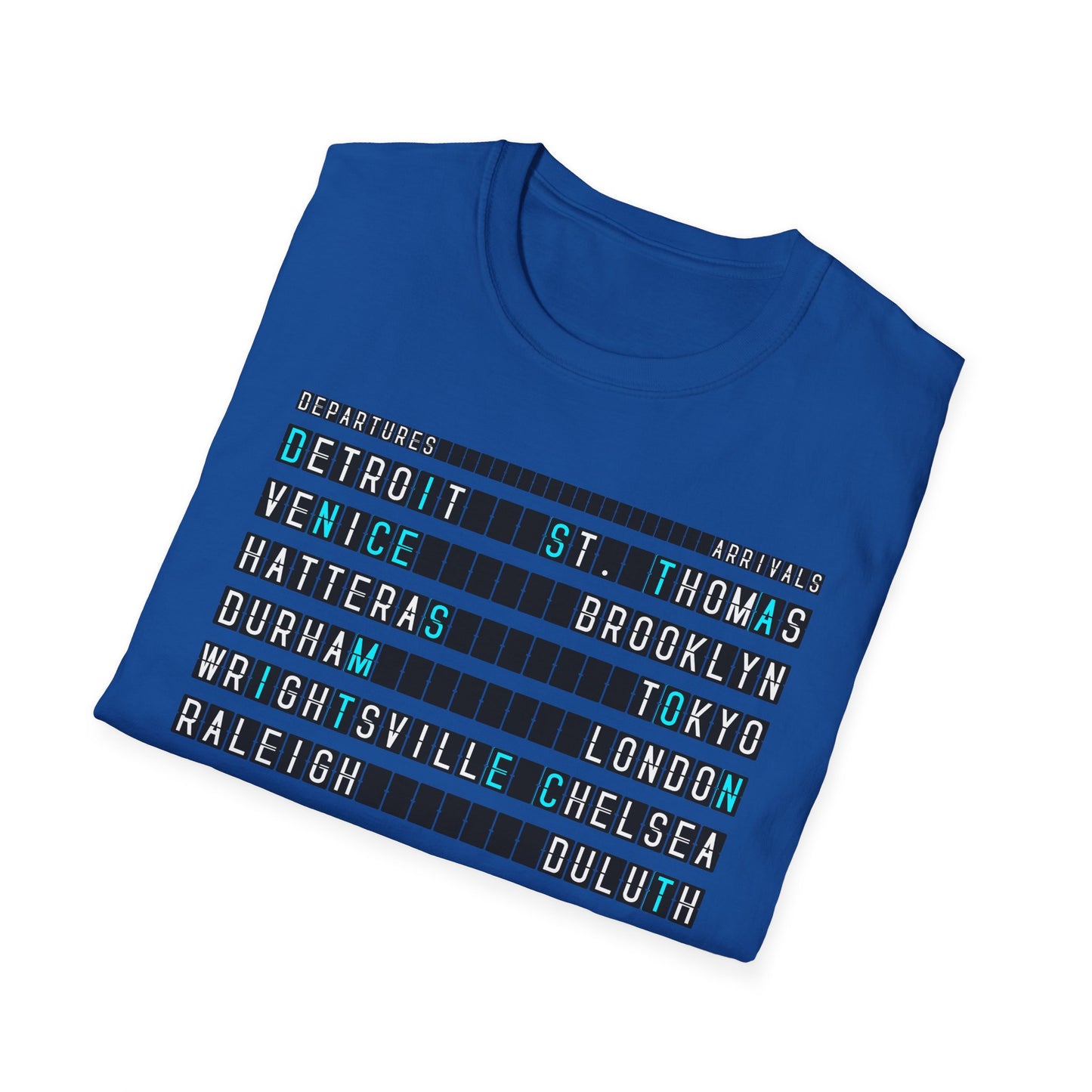 SOMNITECT Distance - Departures and Arrivals Unisex Softstyle T-Shirt