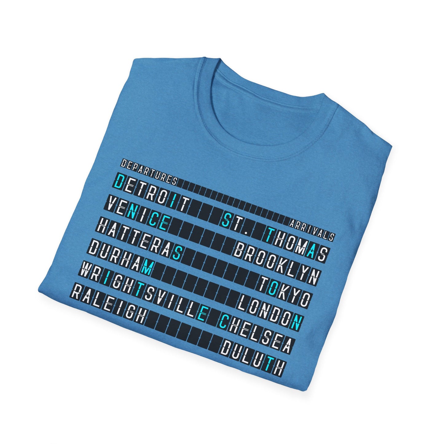 SOMNITECT Distance - Departures and Arrivals Unisex Softstyle T-Shirt