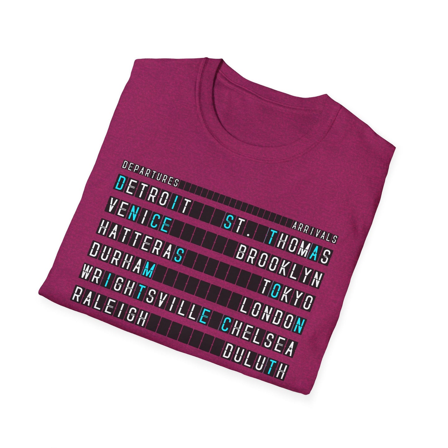 SOMNITECT Distance - Departures and Arrivals Unisex Softstyle T-Shirt