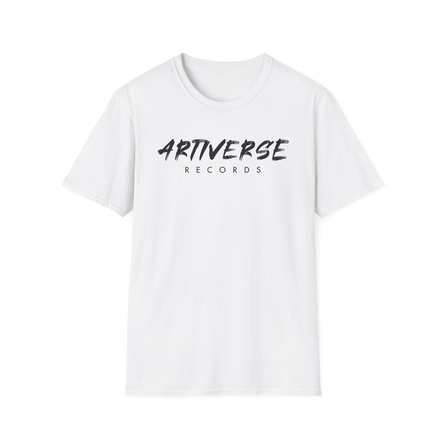 Artiverse Records Unisex Softstyle Graphic T-Shirt (Black/White Logo)