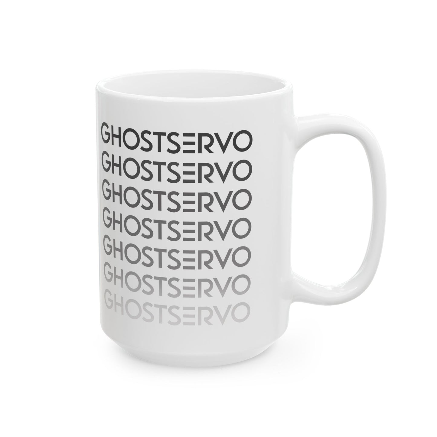 Ghost Servo White Ombre Fade Mug