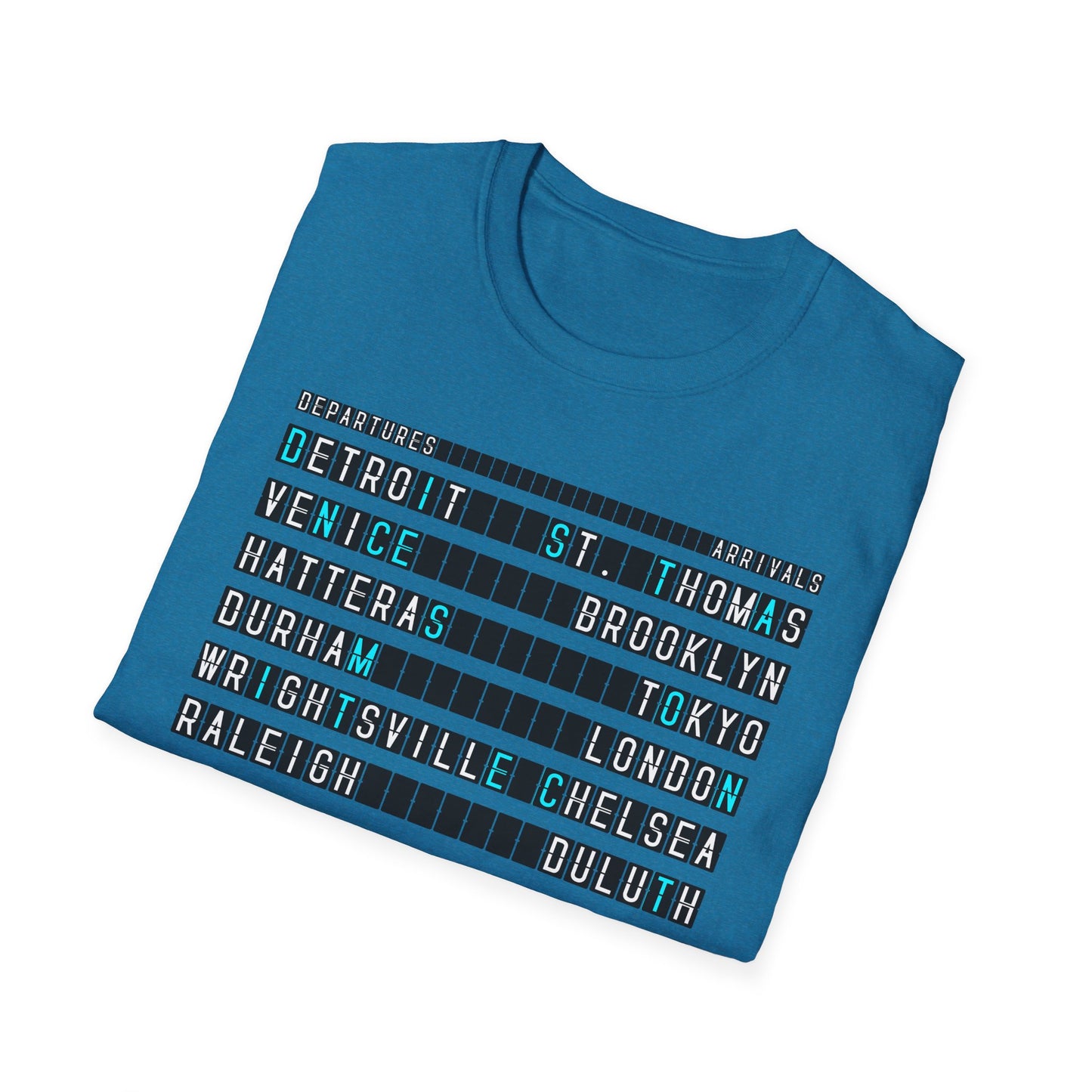 SOMNITECT Distance - Departures and Arrivals Unisex Softstyle T-Shirt