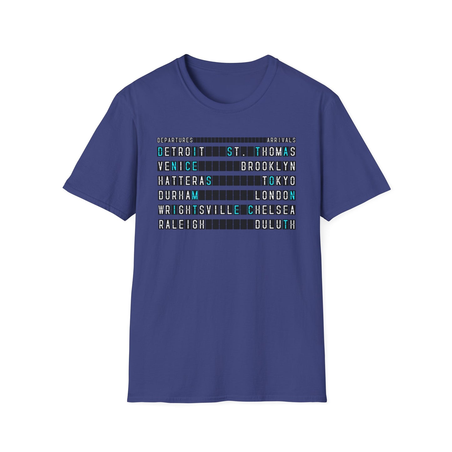 SOMNITECT Distance - Departures and Arrivals Unisex Softstyle T-Shirt