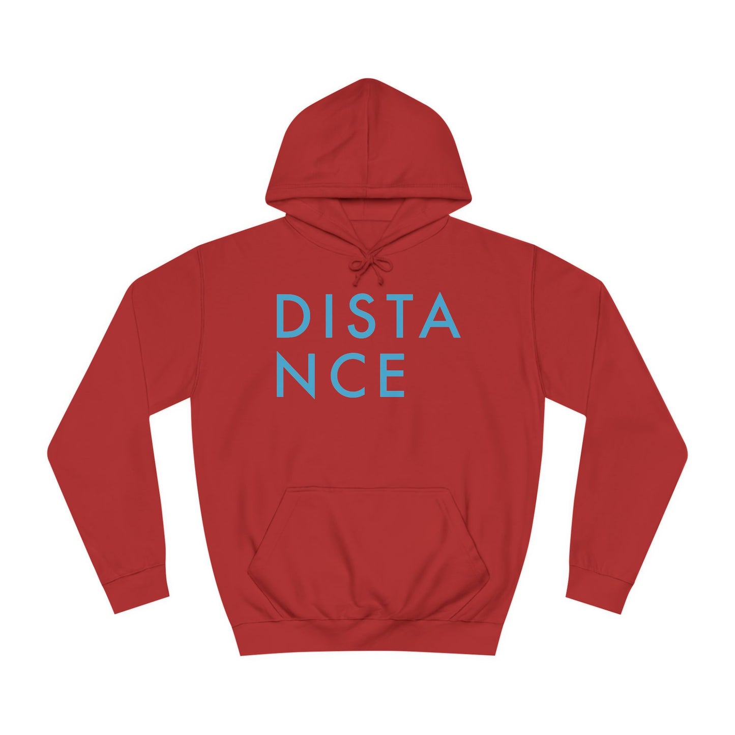 SOMNITECT Distance - Blue Logo Unisex College Hoodie