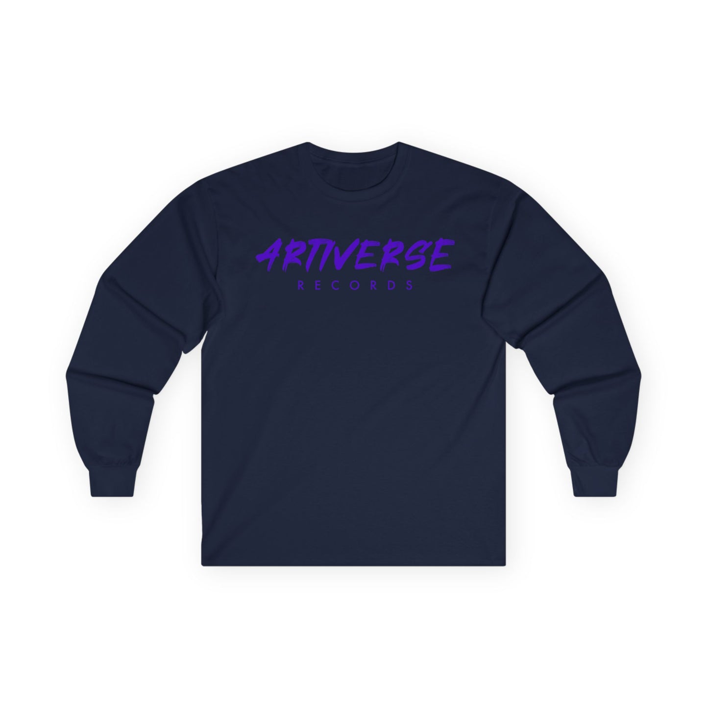 Artiverse Records Unisex Long Sleeve T-Shirt (Purple Logo)