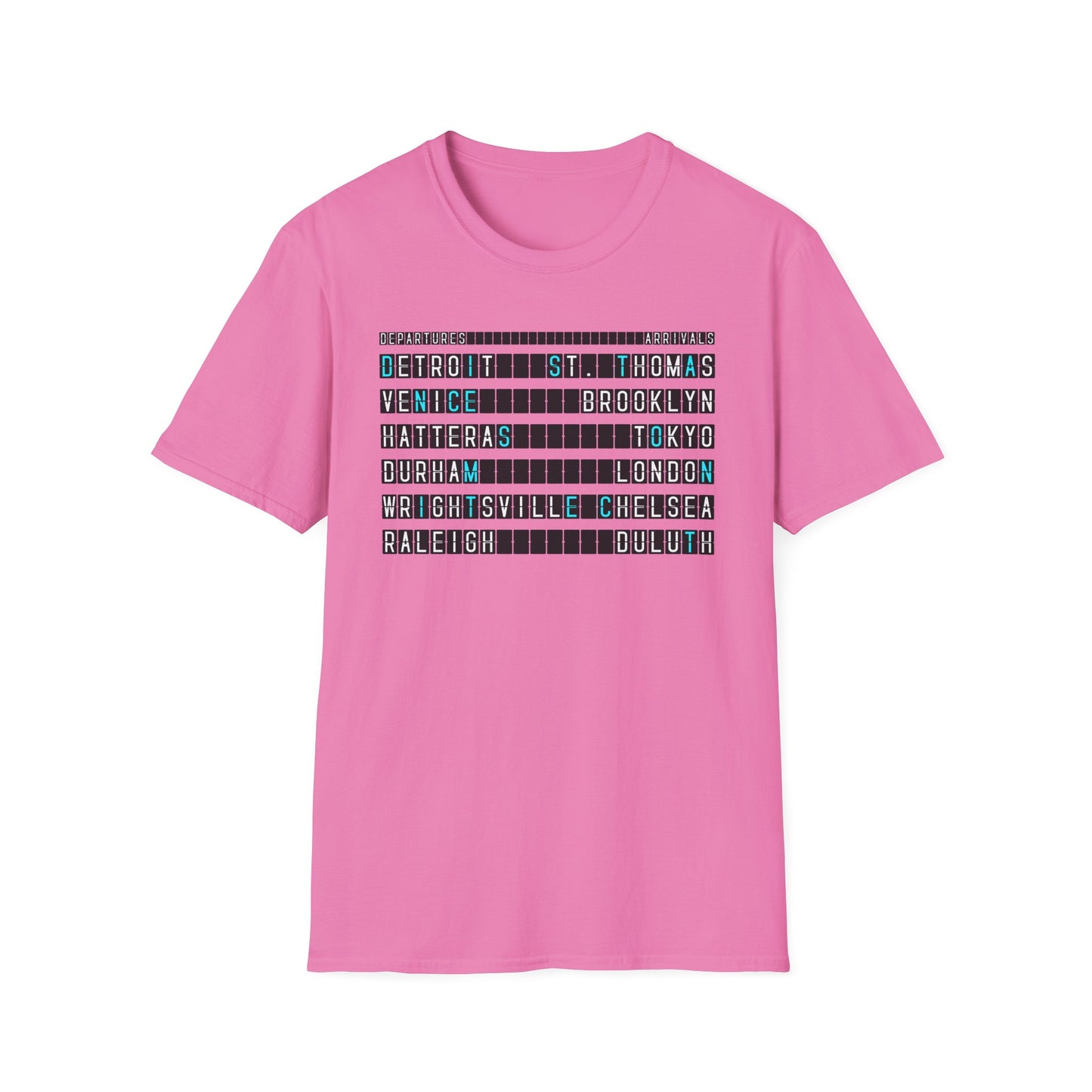 SOMNITECT Distance - Departures and Arrivals Unisex Softstyle T-Shirt