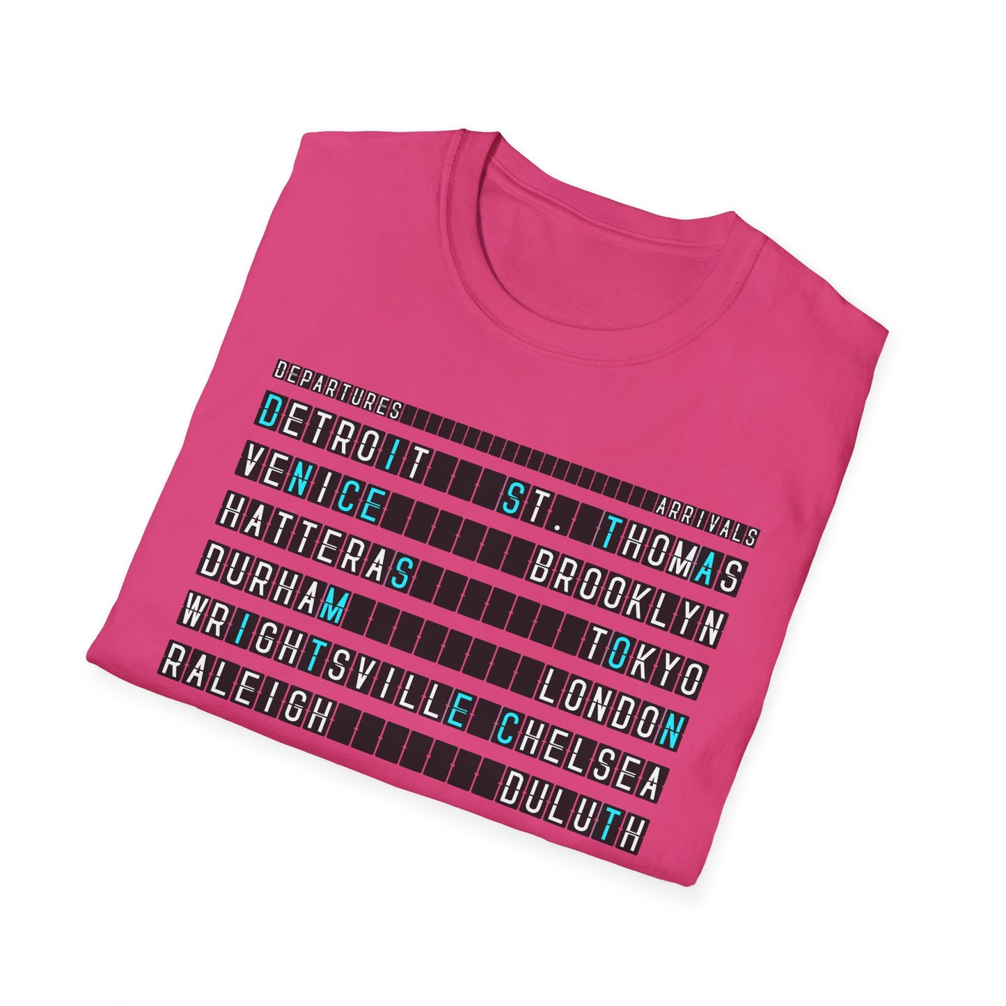 SOMNITECT Distance - Departures and Arrivals Unisex Softstyle T-Shirt