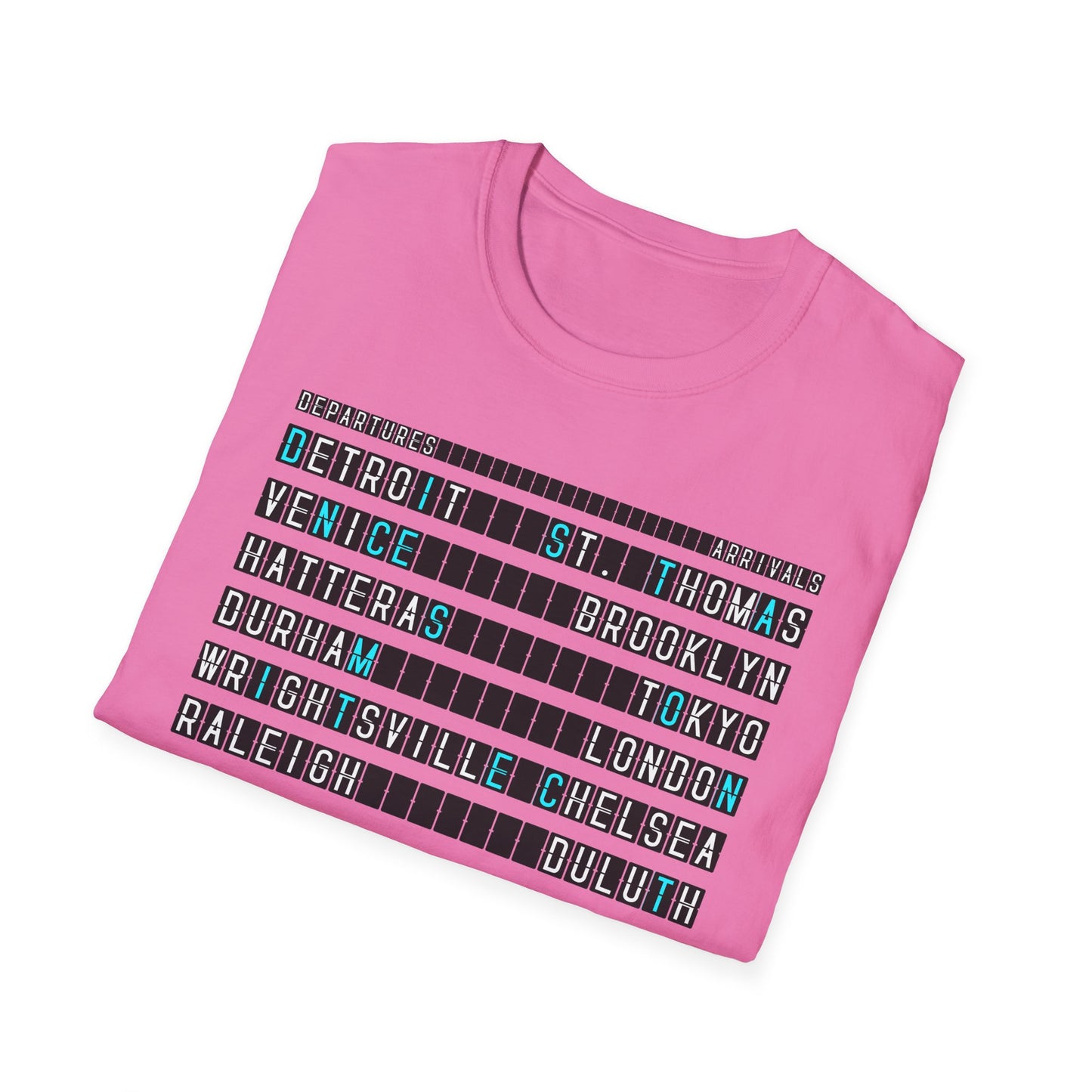 SOMNITECT Distance - Departures and Arrivals Unisex Softstyle T-Shirt