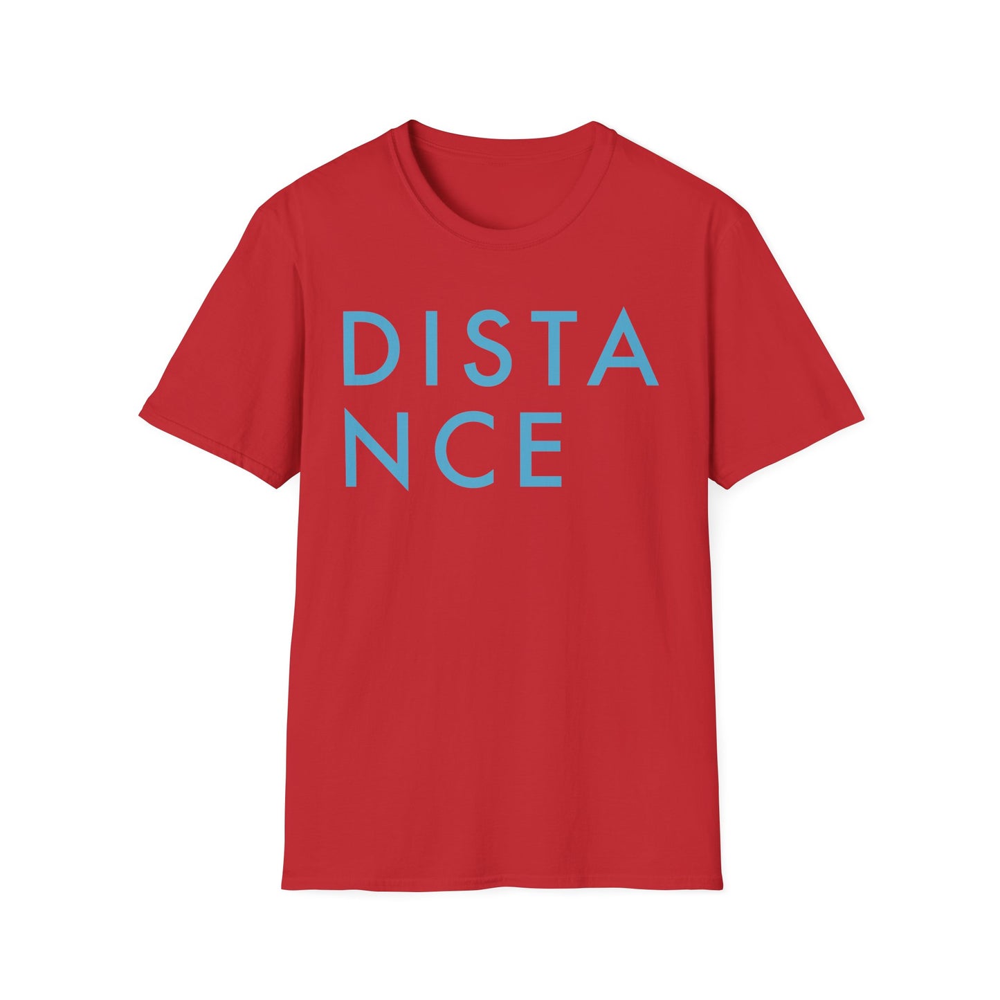 SOMNITECT Distance - Blue Logo Unisex Softstyle T-Shirt