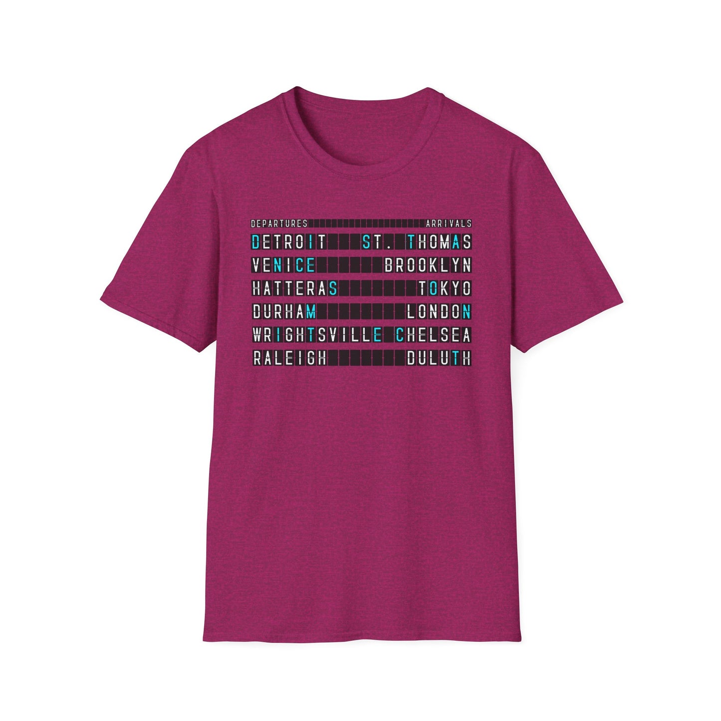 SOMNITECT Distance - Departures and Arrivals Unisex Softstyle T-Shirt