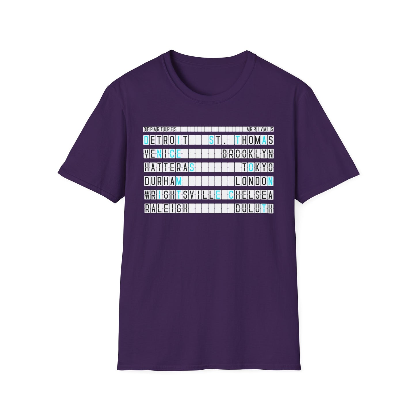 SOMNITECT Distance - Departures and Arrivals Unisex Softstyle T-Shirt
