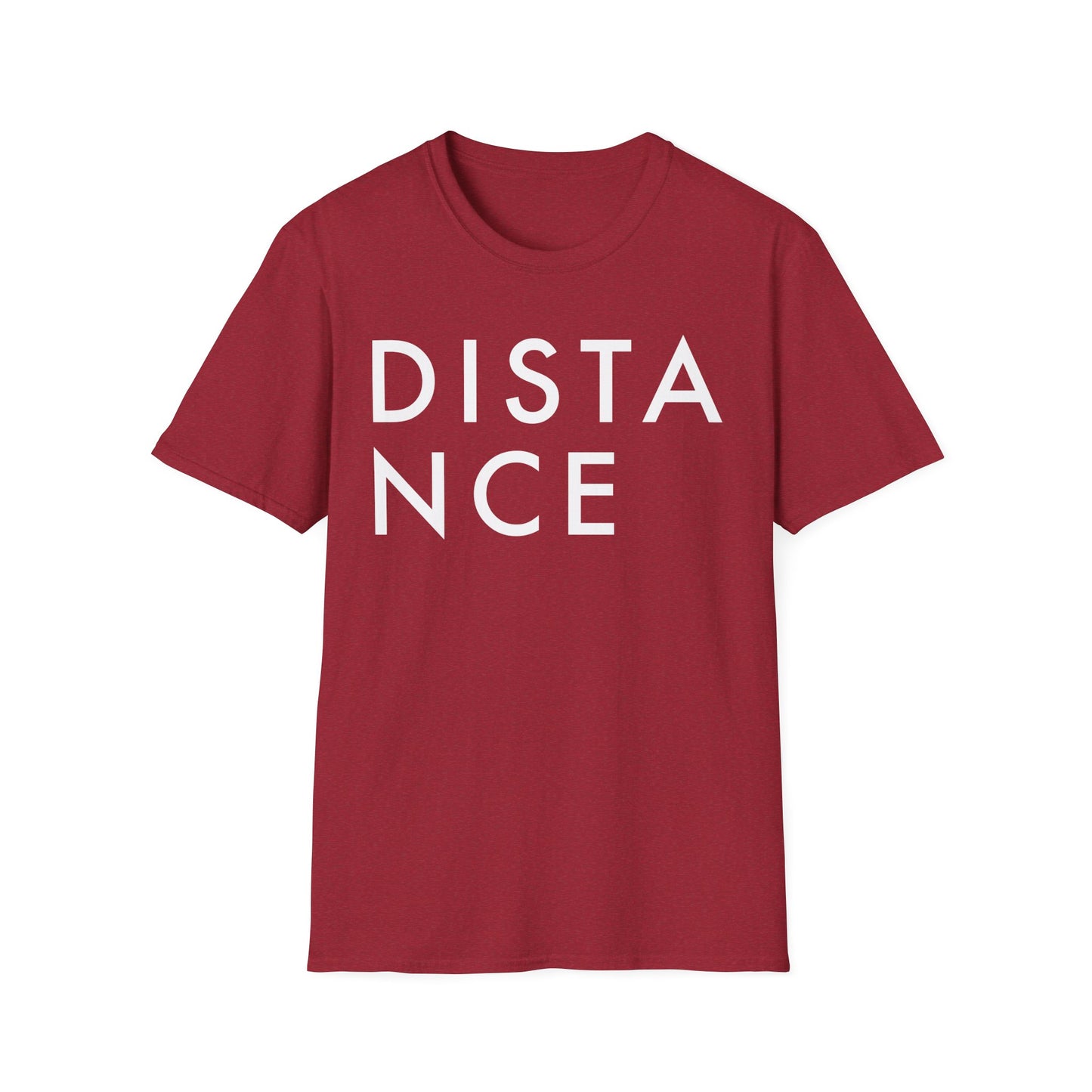 SOMNITECT Distance - White Logo Unisex Softstyle T-Shirt