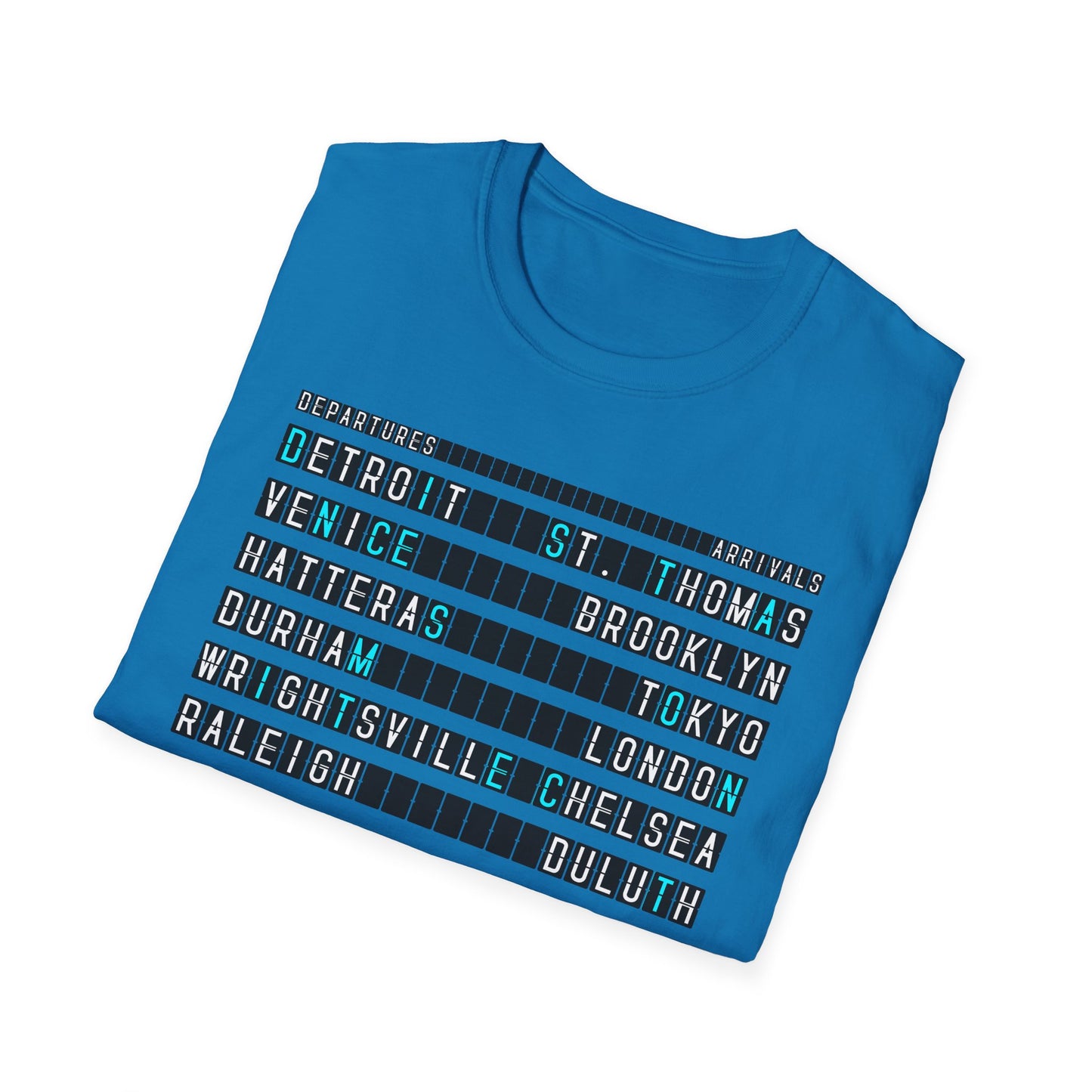SOMNITECT Distance - Departures and Arrivals Unisex Softstyle T-Shirt