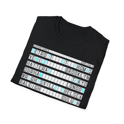 SOMNITECT Distance - Departures and Arrivals Unisex Softstyle T-Shirt