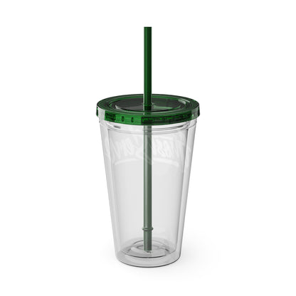 Ghost Servo Tumbler with Straw, 16oz