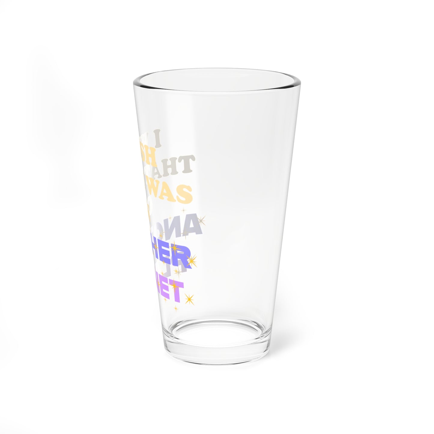 Joman I Wish I was on Another Planet Pint Glass 16oz