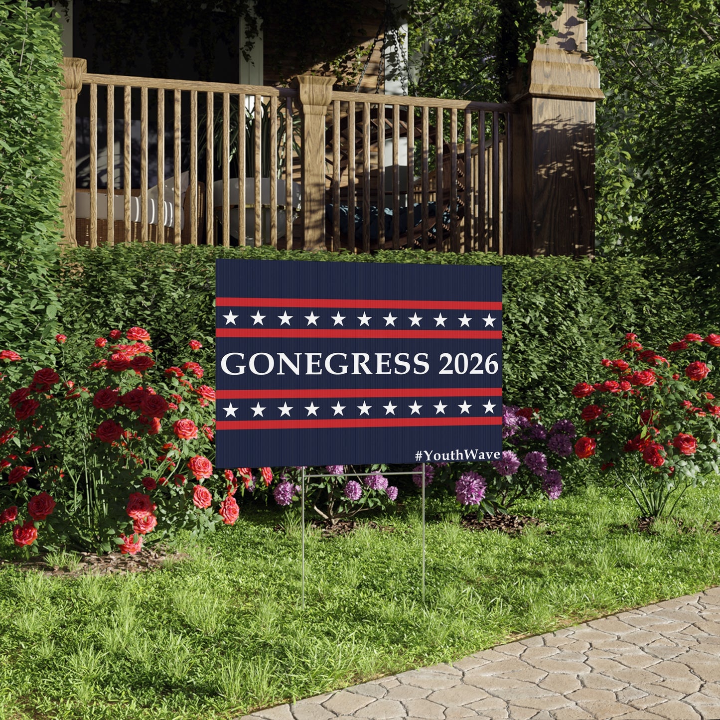 Artimus Wolz Gonegress Lawn Sign