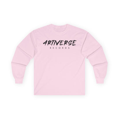 Artiverse Records Unisex Long Sleeve T-Shirt (Black/White Logo)