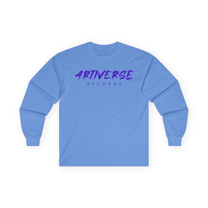 Artiverse Records Unisex Long Sleeve T-Shirt (Purple Logo)
