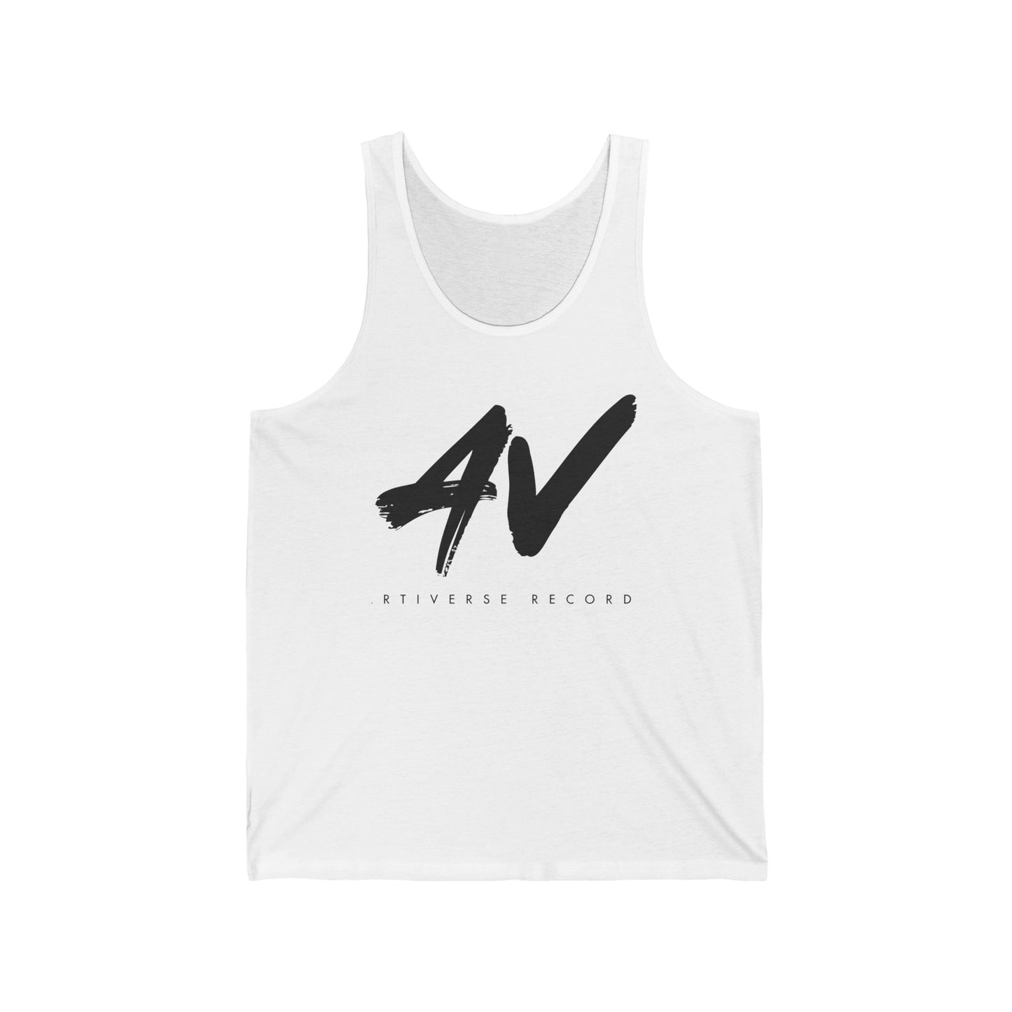 Artiverse Records AV Logo Unisex Tank Top (Black/White Logo)