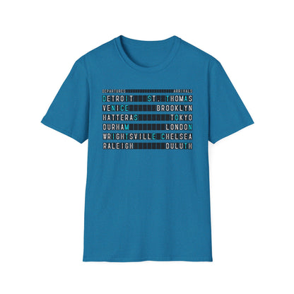 SOMNITECT Distance - Departures and Arrivals Unisex Softstyle T-Shirt