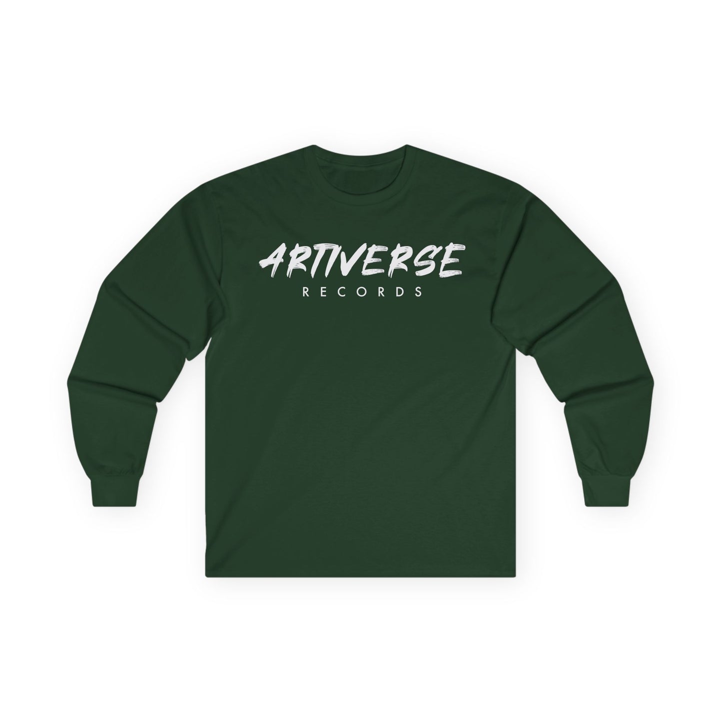 Artiverse Records Unisex Long Sleeve T-Shirt (Black/White Logo)