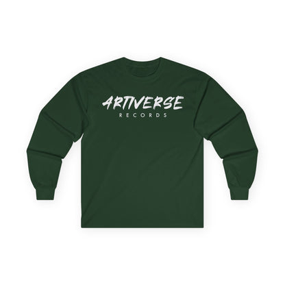 Artiverse Records Unisex Long Sleeve T-Shirt (Black/White Logo)
