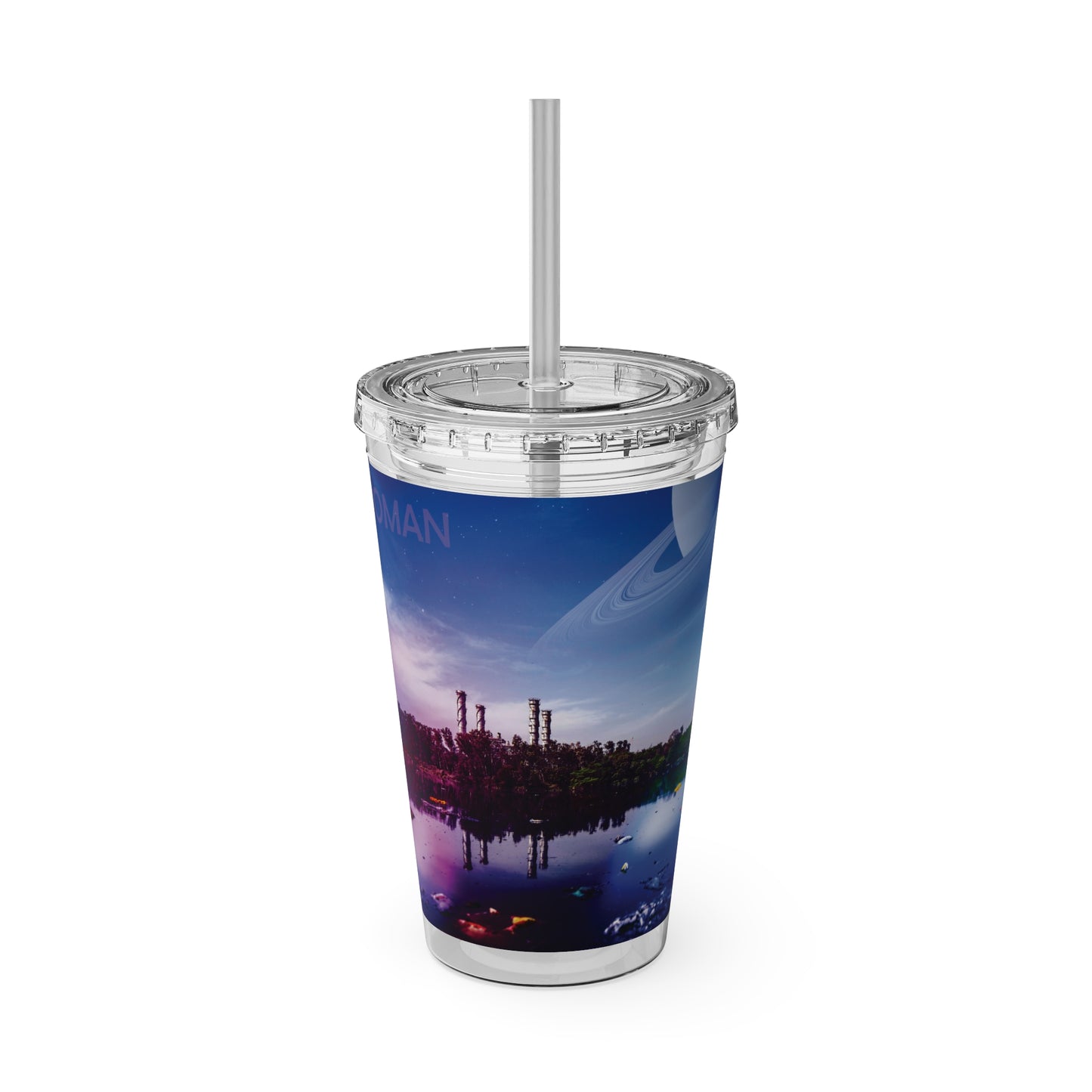 Joman Another Planet Tumbler with Straw, 16oz