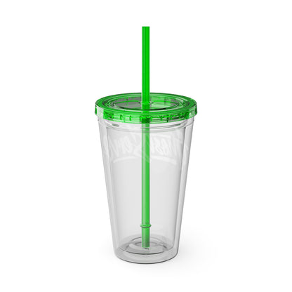 Ghost Servo Tumbler with Straw, 16oz