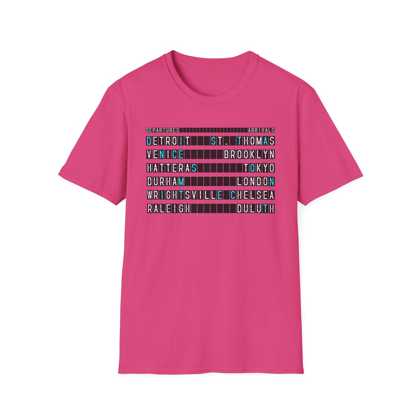 SOMNITECT Distance - Departures and Arrivals Unisex Softstyle T-Shirt
