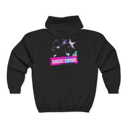 Ghost Servo Vanity Zip Up Double-Sided Hoodie