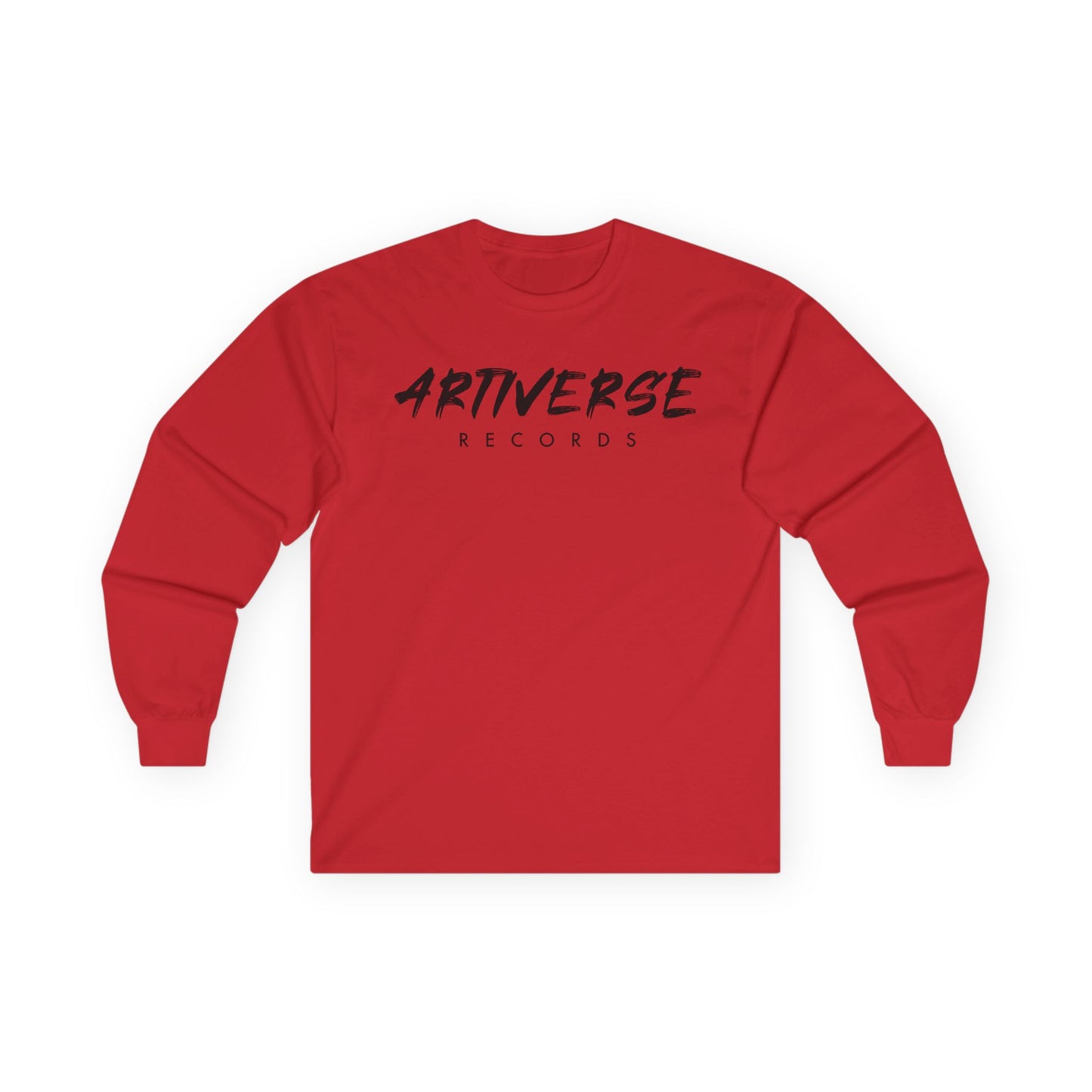 Artiverse Records Unisex Long Sleeve T-Shirt (Black/White Logo)