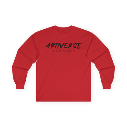 Artiverse Records Unisex Long Sleeve T-Shirt (Black/White Logo)