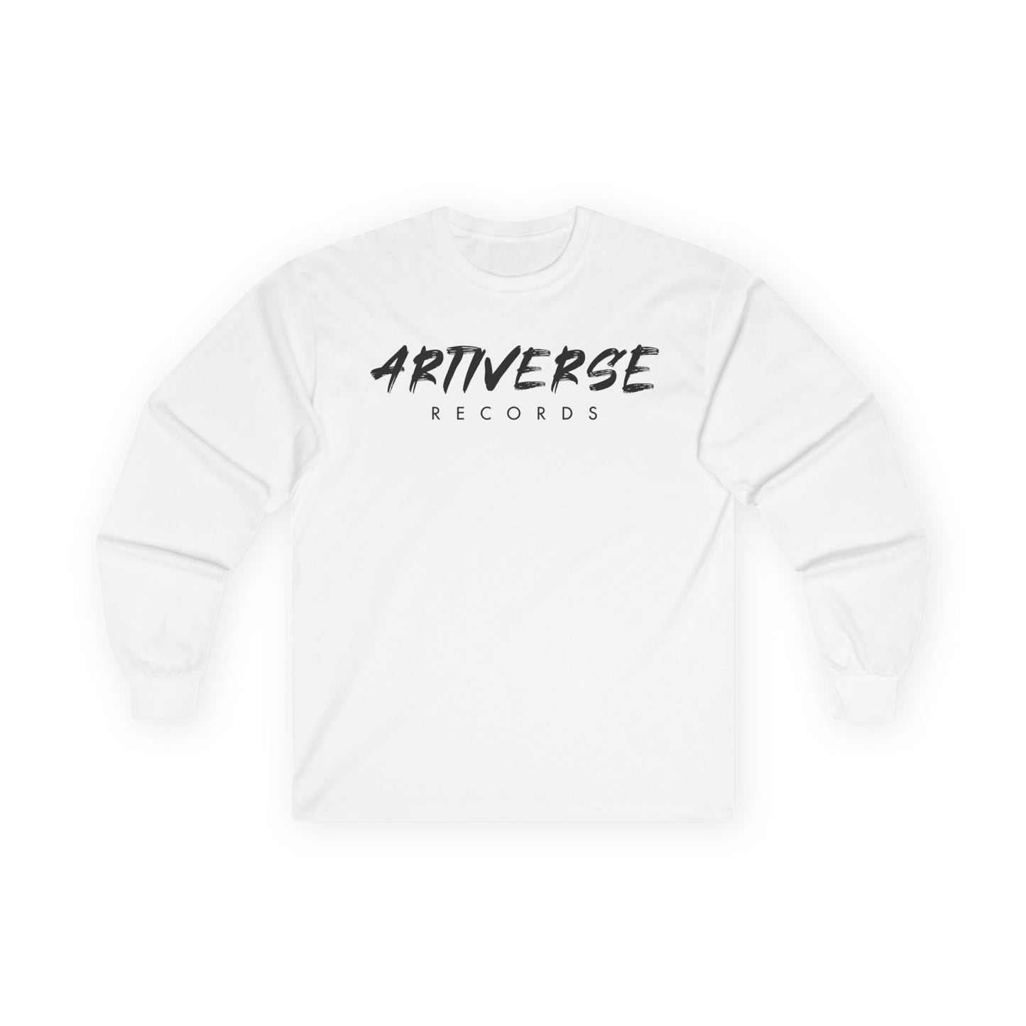 Artiverse Records Unisex Long Sleeve T-Shirt (Black/White Logo)