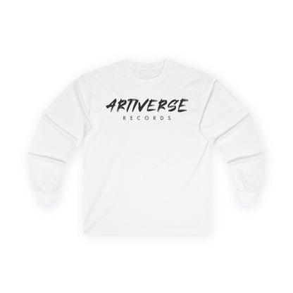 Artiverse Records Unisex Long Sleeve T-Shirt (Black/White Logo)