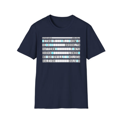 SOMNITECT Distance - Departures and Arrivals Unisex Softstyle T-Shirt
