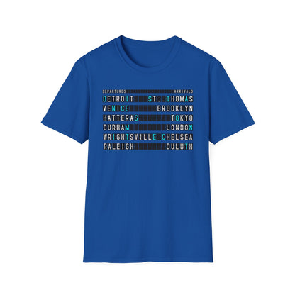 SOMNITECT Distance - Departures and Arrivals Unisex Softstyle T-Shirt