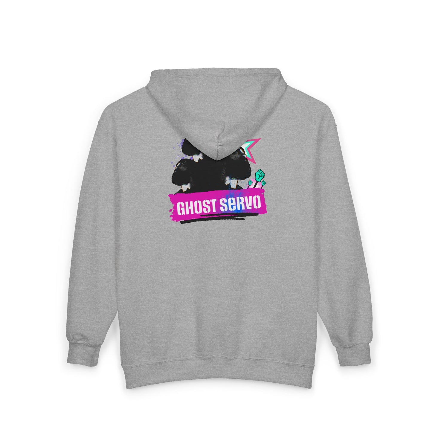 Ghost Servo Vanity Zip Up Double-Sided Hoodie